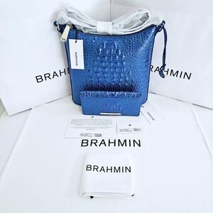 NWT Brahmin COBALT POTION Katie w/Ady Wallet